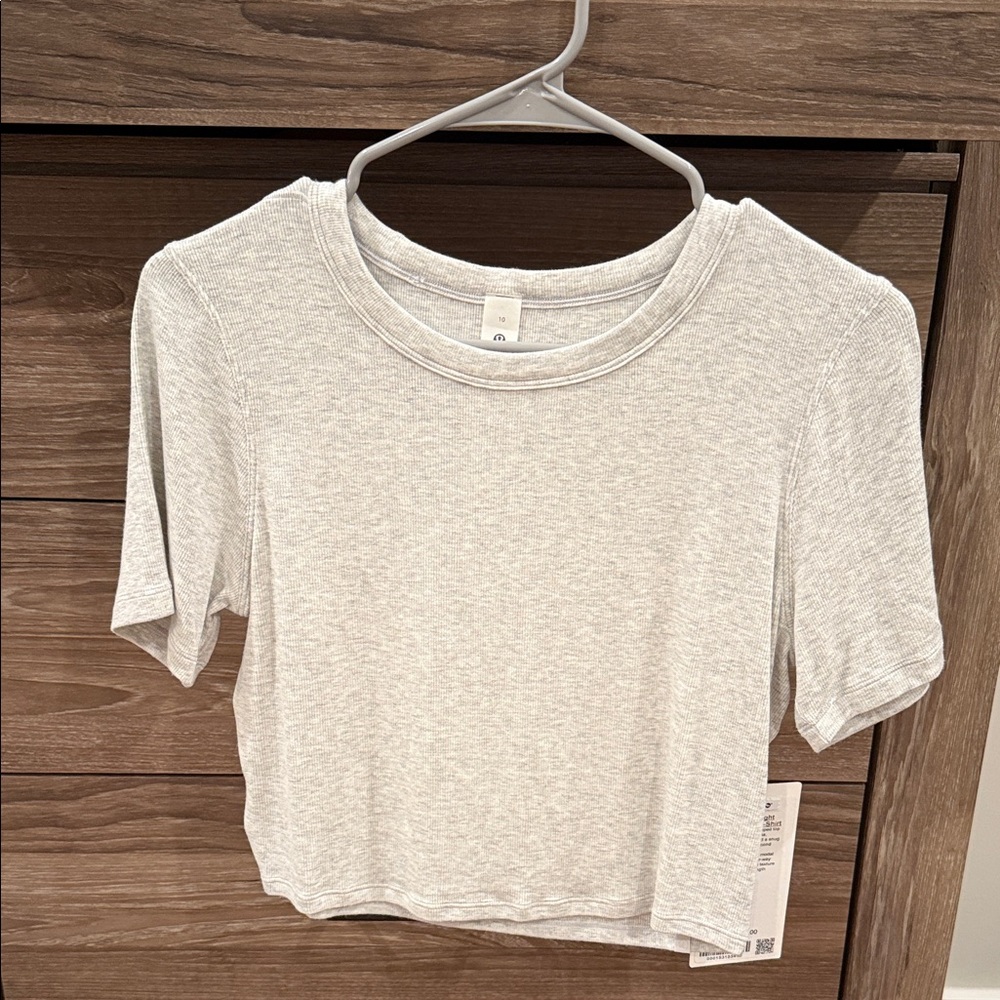 Lululemon Hold Tight Straight Hem Cropped T-shirt